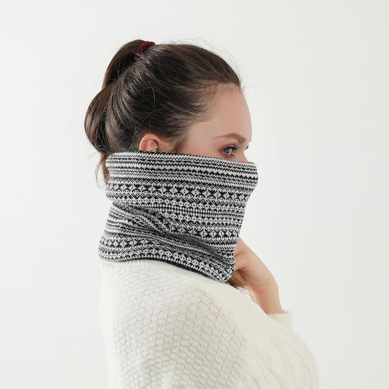 NovForth Winter Neck Warmer Men Ski, Neck Gaiter Face Scarf Women, Fleece Scarf for Men Gaiter Mask, Thick Windproof Scarves - Image 5