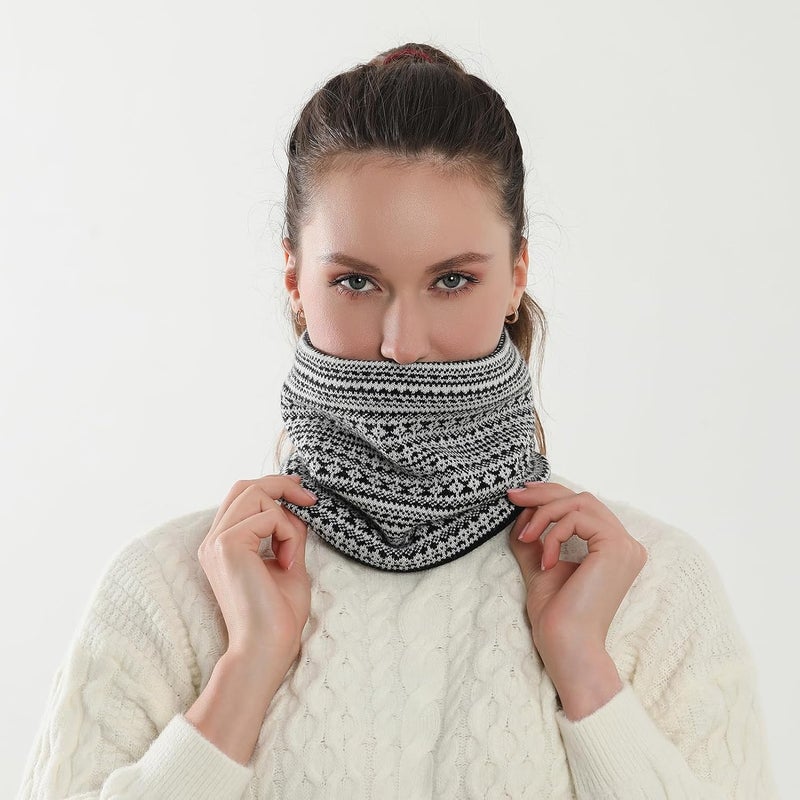 NovForth Winter Neck Warmer Men Ski, Neck Gaiter Face Scarf Women, Fleece Scarf for Men Gaiter Mask, Thick Windproof Scarves - Image 2