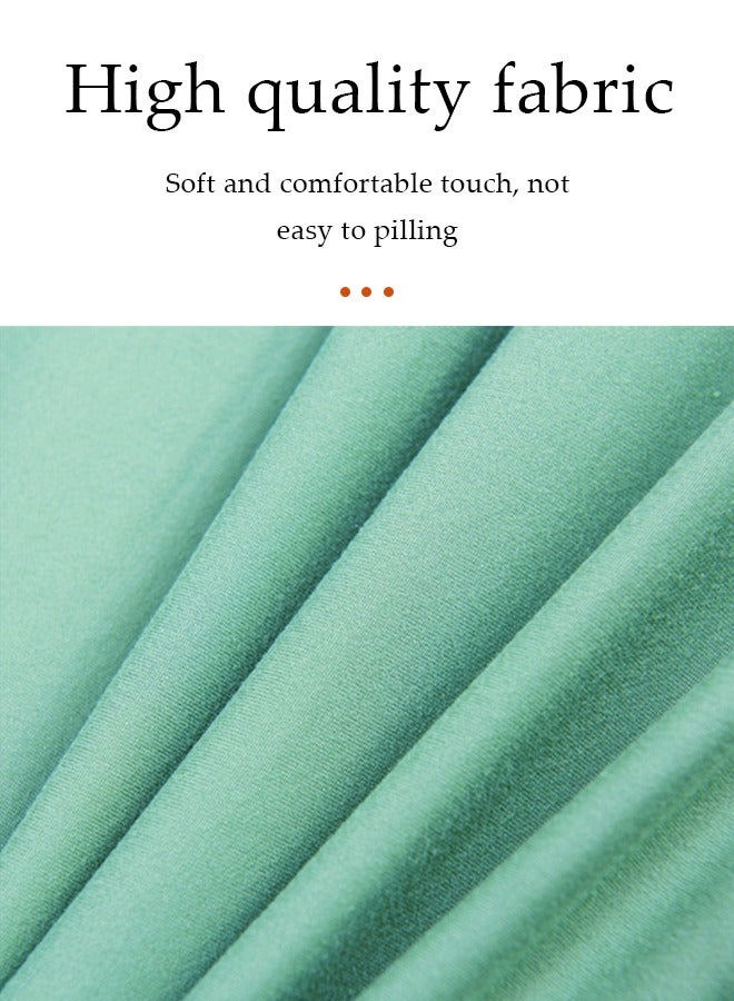 DUNISO ﻿ Chair Covers Elastic Chair Cover Solid Color Universal Chair Cover Wrinkle Resistant Soft Chair Protection Setable For Restaurants Hotels Banquets （cyan） - Image 2