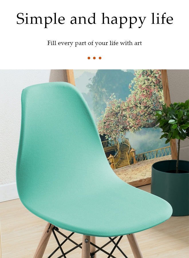 DUNISO ﻿ Chair Covers Elastic Chair Cover Solid Color Universal Chair Cover Wrinkle Resistant Soft Chair Protection Setable For Restaurants Hotels Banquets （cyan） - Image 4