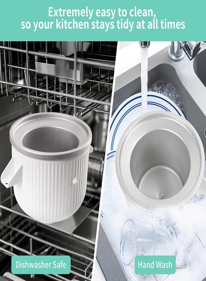 ملحق صنع الآيس كريم متوافق مع خلاطات KitchenAid سعة 4.5/5/6/7 كوارت، يصنع 2 كوارت من الآيس كريم، متوافق مع ملحق صنع الآيس كريم من KitchenAid، آمن للغسل في غسالة الأطباق (لا يناسب الخلاطات سعة 3.5 كوارت). - Image 5