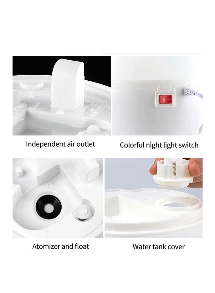 Refreshing Mist Humidifier for Bedroom, 2.6L Ultrasonic Humidifier, Premium Humidifier Quiet Operation and Auto Shut Off for white - Image 3