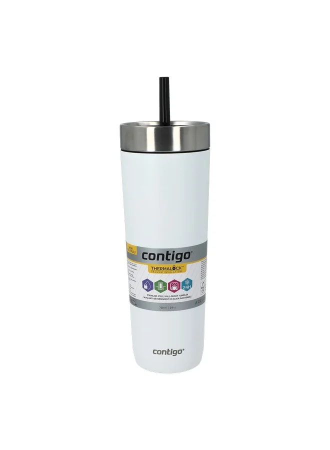 Contigo Luxe Thermalock Vacuum Insulation Stainless Steel Spill-Proof Tumbler Salt 24 oz 2212917