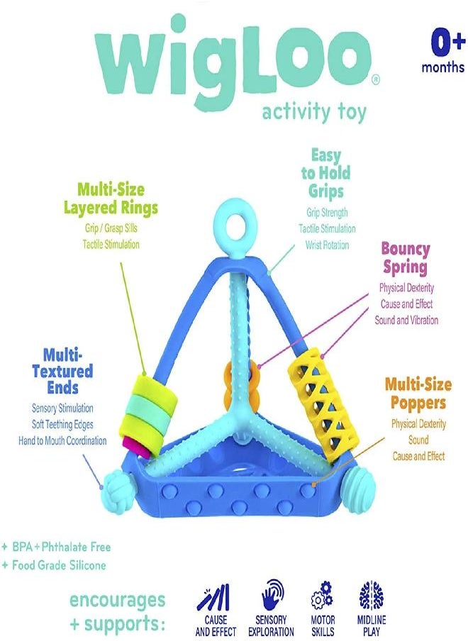 MOBi MOBI WIGLOO Baby Sensory Toys from Infants to Toddlers - Baby Toys for Hand Eye Coordination and Developmental Brain Function - Food Grade Silicone - 6 Month Old Baby Toys - Teething Toy  - Image 3
