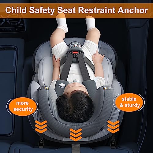 HOZHEM Car ISOFIX Mount Bracket Child Safety Seat Mount Bracket Universal Car Seat Latch Bracket for ISOFIX Interface Restraint Anchor Mounting Kit - Image 2