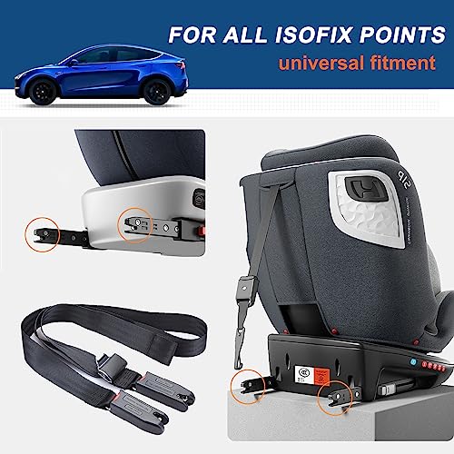 HOZHEM Car ISOFIX Mount Bracket Child Safety Seat Mount Bracket Universal Car Seat Latch Bracket for ISOFIX Interface Restraint Anchor Mounting Kit - Image 4