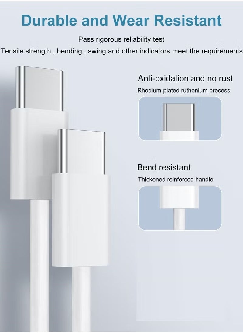 Generic - iPhone 15 Pro Max Charger With USB C Port 20 Watt with 1M iPhone Fast Charging Cord Type C to C for iPhone 16 Pro max/16 Pro/16 plus/16，iPhone 15 Pro max/15 Pro/15 plus/15, Samsung S24 and all USB C mobiles - Image 1