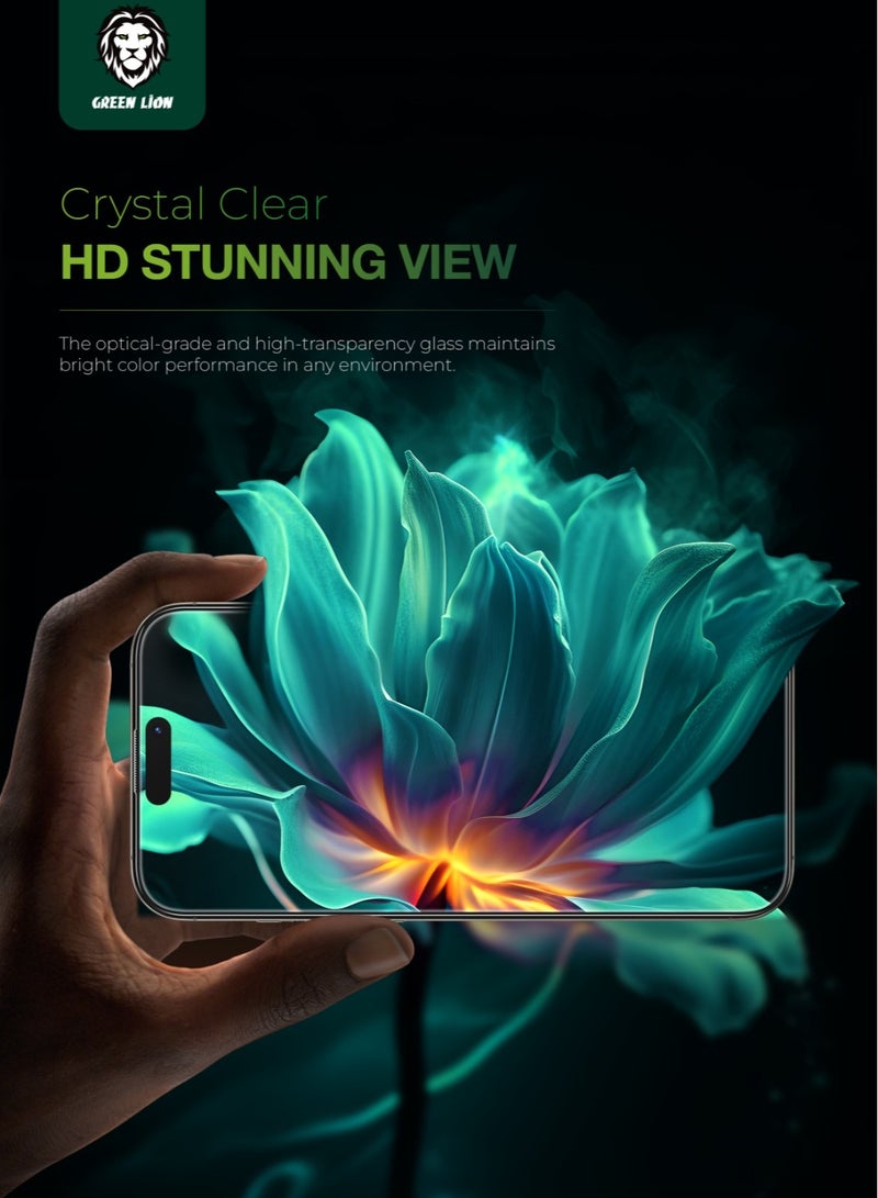 GREEN LION iPhone 16 Pro Max Albert AR Screen Protector / Anti-Reflective Clarity / Crystal Clear / Highly Responsive / Anti-Dust / Anti Fingerprint / 9H Diamond Hardness / Seamless Edge Fit - Clear - Image 5