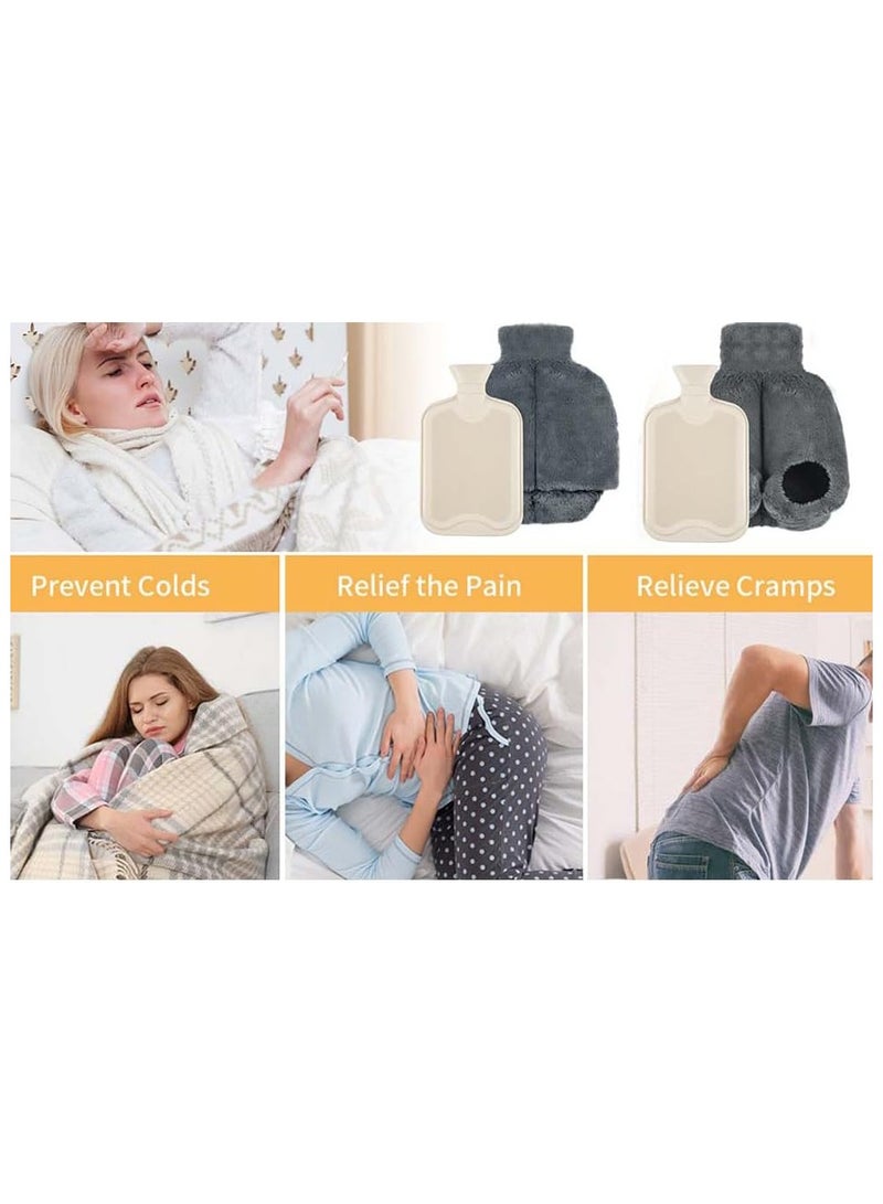 SYOSI Heated Foot Warmer 2L Hot Water Bottle Foot Muff Snug Feet and Hand Warmer Hot Water Bag Non Electricity Heated Feet Warmers for Pain Relief Women and Men  - Image 4