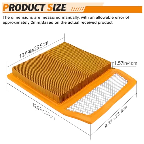 SOLLON 707800327 Air Filter Cleaner Replacement for Can-Am Commander 1000 1000R XT 800R EFI Max 1000 LTD 1000R 4x4 800R DPS Maverick 1000 1000R 800R Max X XT XTP XDS XMR XRS XXC DPS LTD 2011-2019 - Image 2