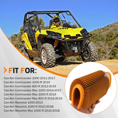 SOLLON 707800327 Air Filter Cleaner Replacement for Can-Am Commander 1000 1000R XT 800R EFI Max 1000 LTD 1000R 4x4 800R DPS Maverick 1000 1000R 800R Max X XT XTP XDS XMR XRS XXC DPS LTD 2011-2019 - Image 5