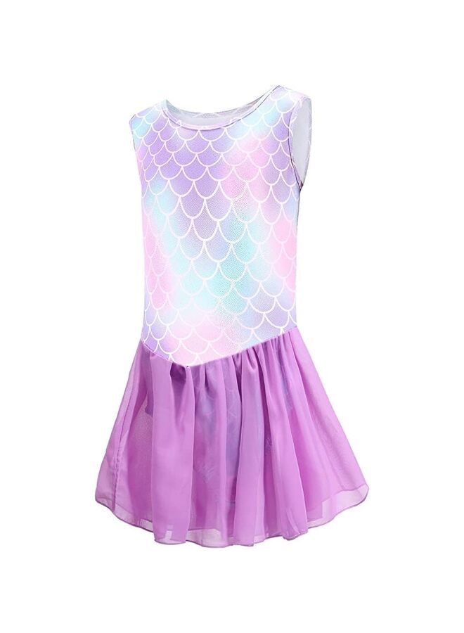 Girls Gymnastics Skirted Leotards Ballet Tutu Dance Dress Mermaid Unicorn Gymnastic Skirt(Baby Girls/Toddler Girls/Big Girls) - Image 3