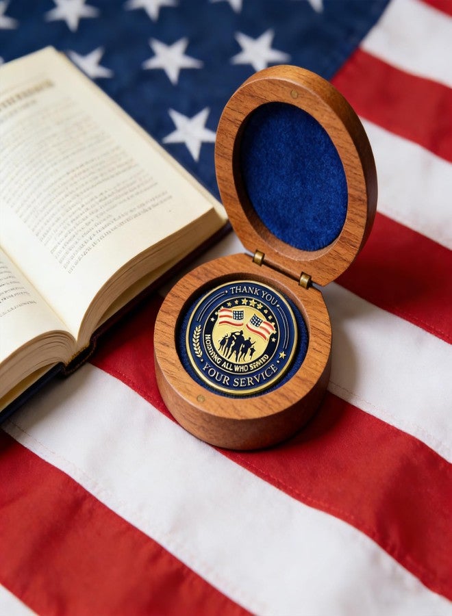 LAIAMER 24 Pcs Military Challenge Coins Veteran Thank You for Your Service Coins Veterans Day Gifts Military Appreciation Gifts for Men Women Veterans Gift - Image 3
