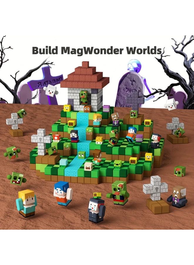 100pcs Magnetic Tiles Building Blocks STEM Sensory Toys For Kids 3 12 Years - Image 2