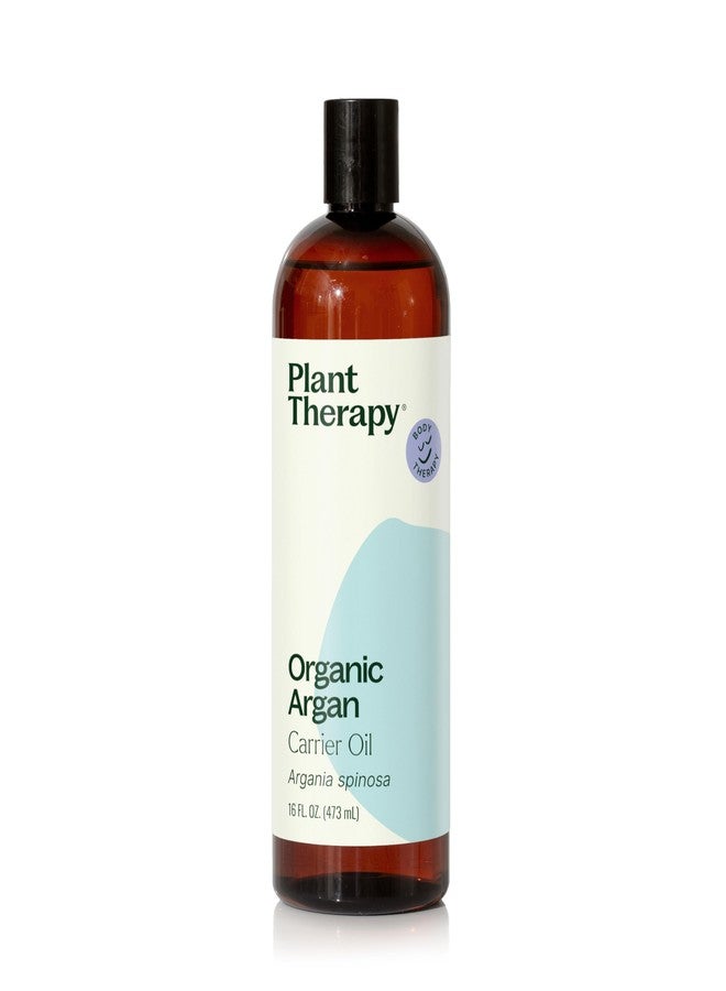 Plant Therapy Organic Argan Oil 16 oz Carrier for Skin and Hair Supports Moisturization Anti Aging and Nails Cold Pressed Pure USDA Certified - Image 1