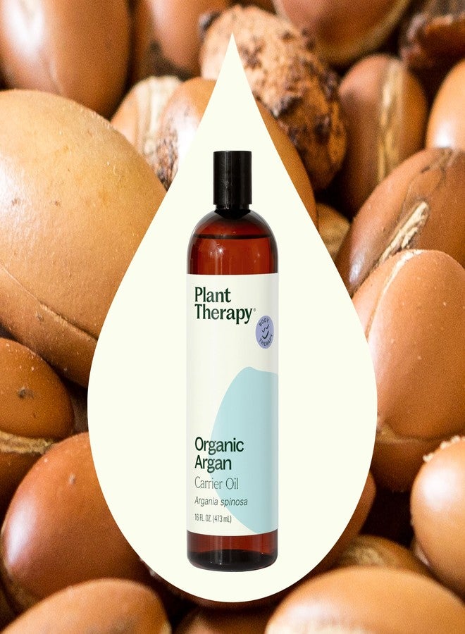Plant Therapy Organic Argan Oil 16 oz Carrier for Skin and Hair Supports Moisturization Anti Aging and Nails Cold Pressed Pure USDA Certified - Image 3