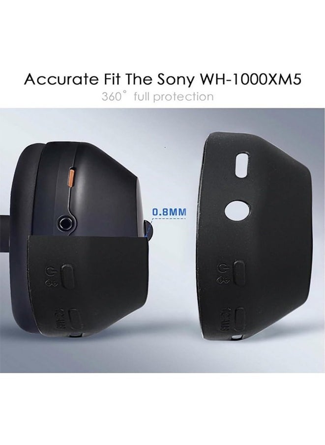 Generic - 3PCS New Case For Sony WH-1000XM5 Headphone Protective Cases Washable Silicone Fall Protection Cover - Image 1