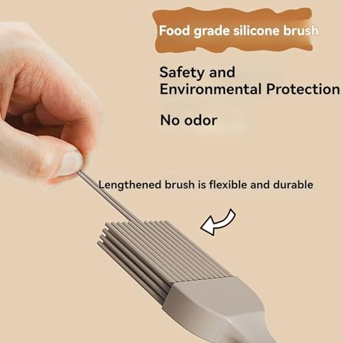 Xpandio Oil Dispenser Bottle Silicone Brush for BBQ, Baking, Grilling, Cooking - 2-in-1 Olive Oil & Vinegar Container with Heat-Resistant Brush - Glass Kitchen Tool for Sauces and Frying - Image 5