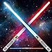 AuntyFey Light Up Saber 2 Pack Light up Saber for Kids Extendable Light Up Toy Sword for Kids Light Up Sword Set Dual Light Up Sabers for Kids Adults Toddler Boy GirlLight Savers Party Toy - Image 3