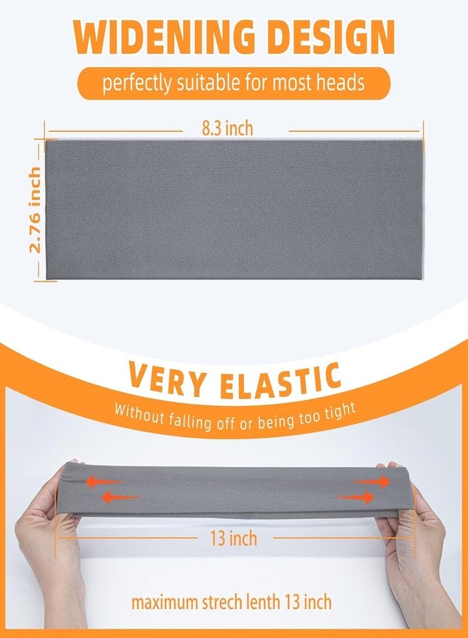 VANRUID Headbands for Women 8PCS [Summer-Exclusive Headband], Non Slip Sports Headband Elastic Soft Running Fashion Headband Absorb Sweat Headbands for Men for Women for Working Out, Travel - Image 4