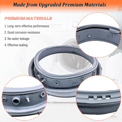 EfenaLife Upgraded DC97-16140P DC97-19755A Washer Door Boot Seal Compatible with Samsung Washing Machine Door Bellow Boot Gasket Replaces AP6002538 PS11735181 EAP11735181 - Image 4