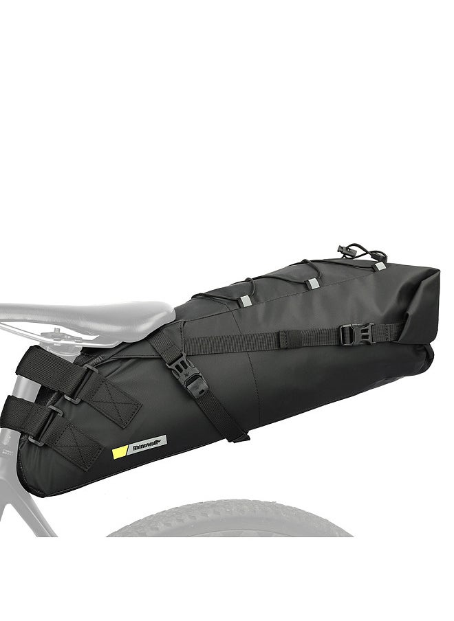 Rhinowalk Bike Saddle Tube Bag Waterproof Bicycle Under Seats Bag Large Capacity Cycle Storage Bag Quick Release Bicycle Accessories  - Image 1