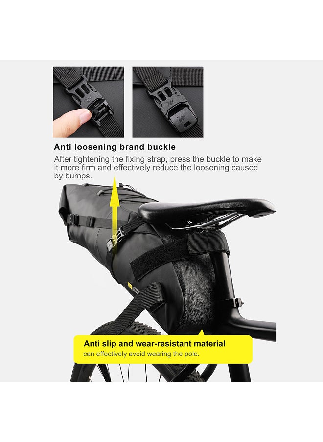 Rhinowalk Bike Saddle Tube Bag Waterproof Bicycle Under Seats Bag Large Capacity Cycle Storage Bag Quick Release Bicycle Accessories  - Image 4