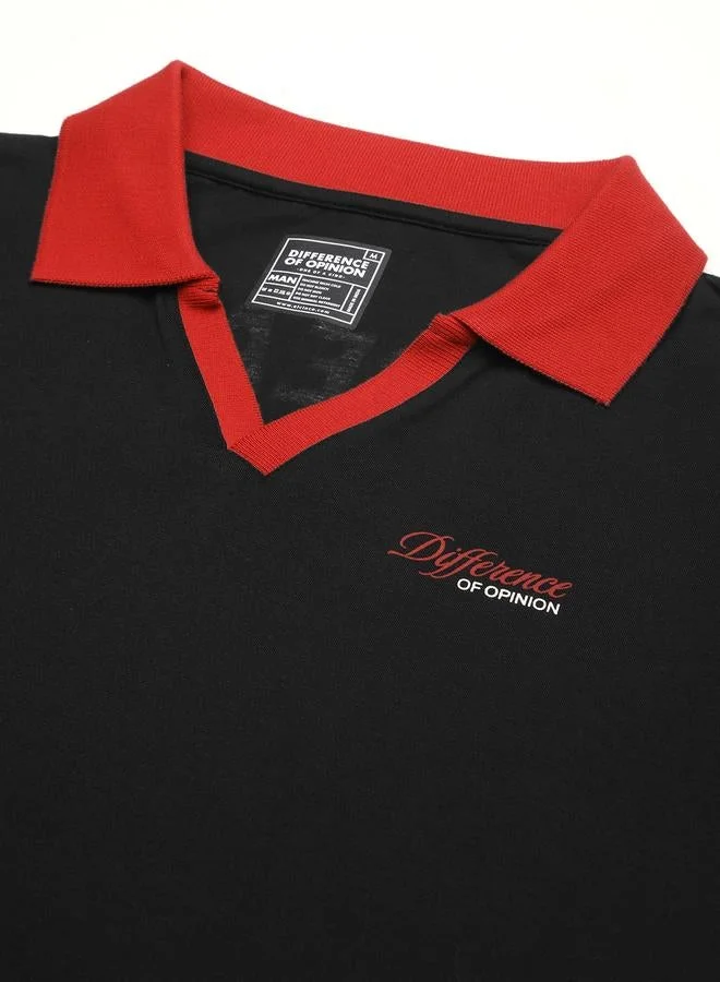 Difference of Opinion Men Relaxed Fit Printed Polo