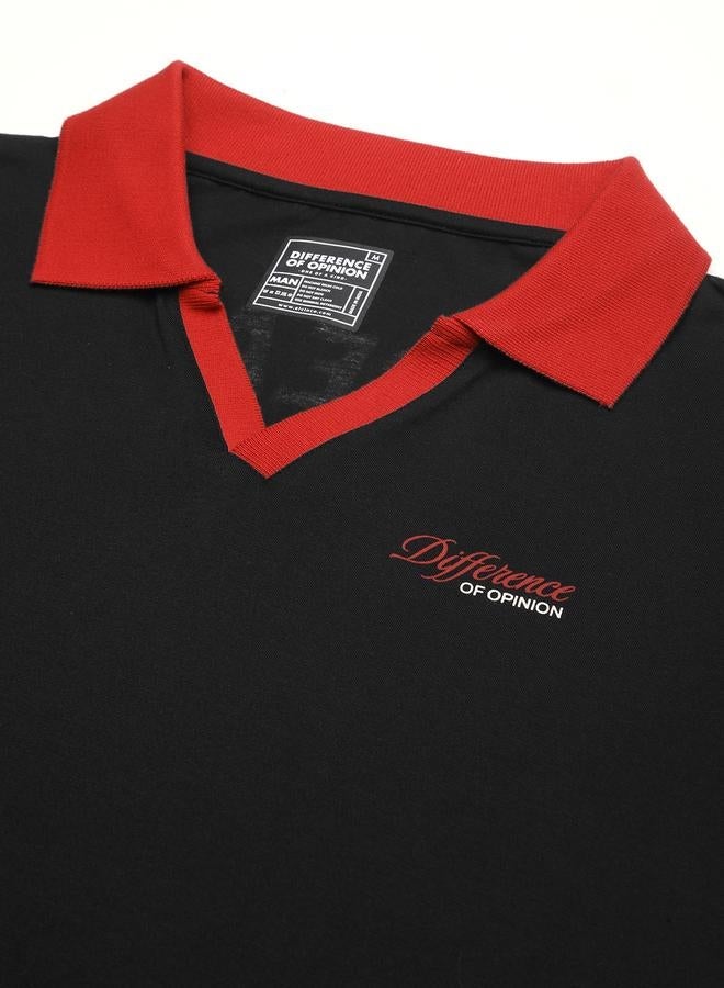 Difference of Opinion Men Relaxed Fit Printed Polo - Image 2