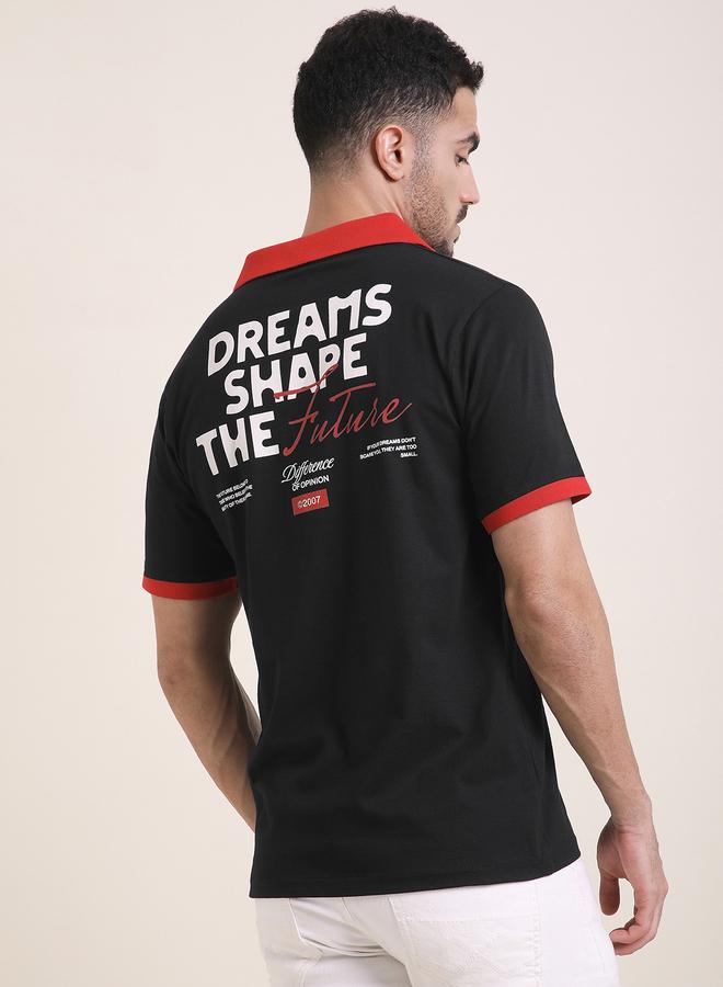Difference of Opinion Men Relaxed Fit Printed Polo - Image 5