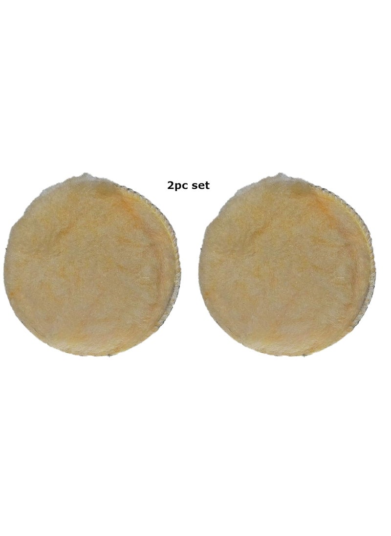 Inditrust Inditrust 2pc 5inch 15mm Soft wool pad for polishing car bike and etc  - Image 2