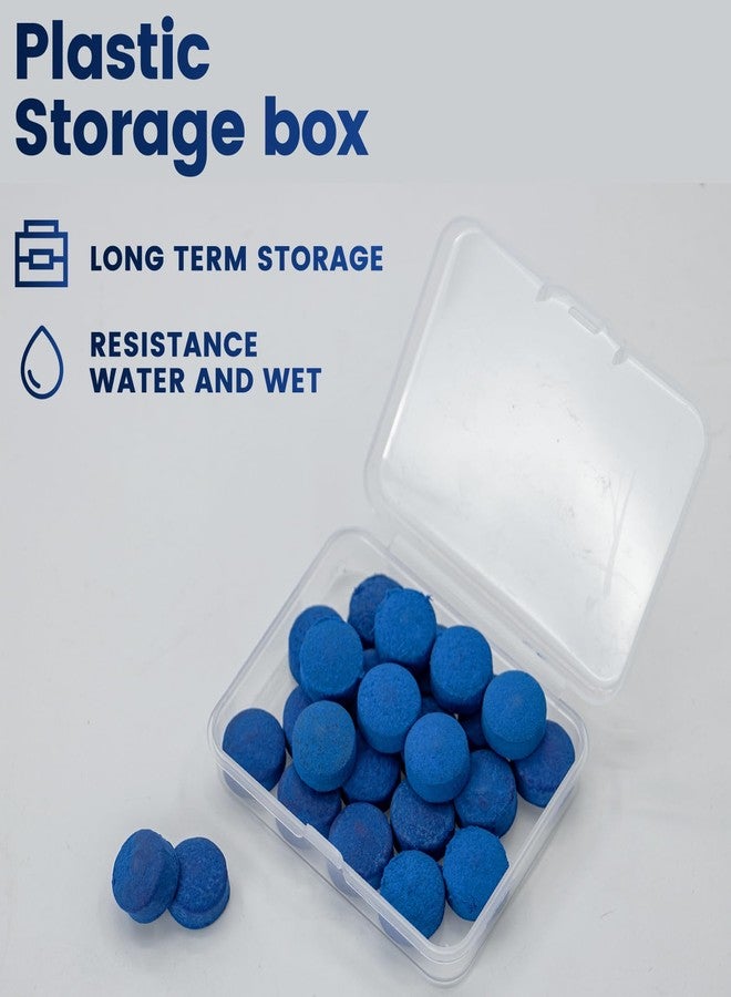SOLROS STUDIO 13mm Billiard Pool Cue Tips - 25pcs Pool Stick Tips Replacement Repair Kit with Storage Box and Glue for Billiard Pool Table Cues Head and Snooker Stick Blue - - Image 5