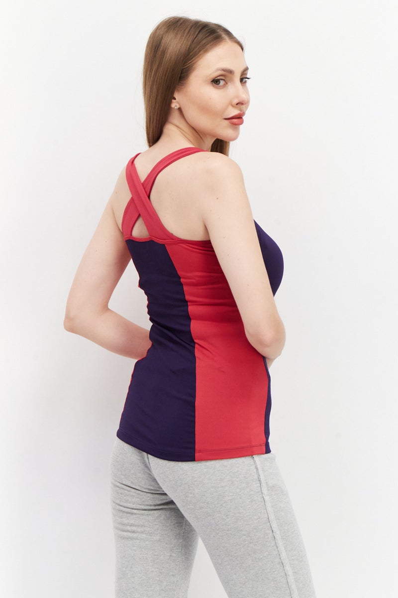 asics Women Sportswear Fit Training Tank Top, Purple - Image 2