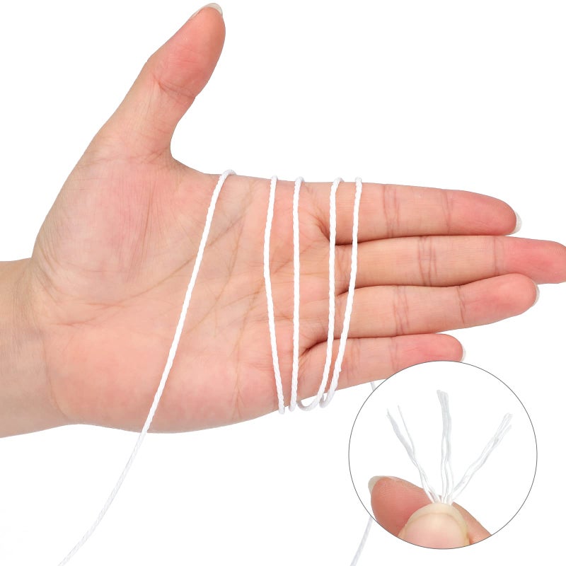 jijAcraft White Cotton String Butchers Cooking String Twine 2mm 656ft for Crafts, Tying Meat, Making Sausage - Image 3