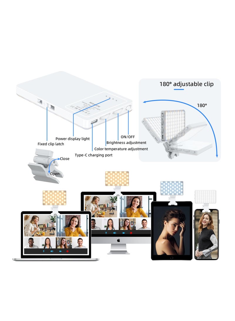 KASTWAVE Phone Selfie Light, 80LED Phone Light with 3 Light Mode and 97+ TLCL, Rechargeable Portable Light Clip for Phone, TikTok, Camera, Vlog, Makeup - Image 4