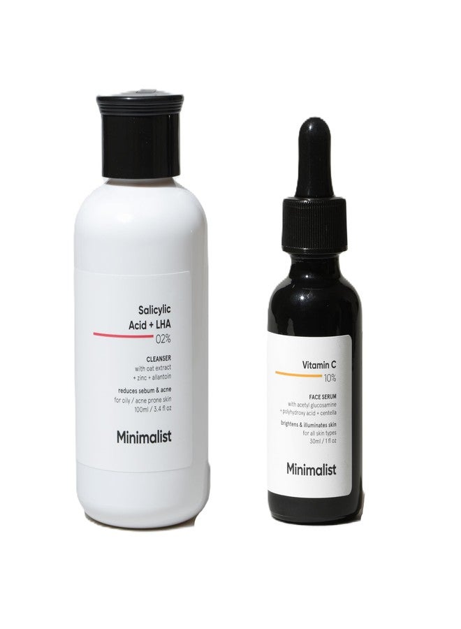 Minimalist Salicylic Acid Face Wash & Vitamin C Serum Combo