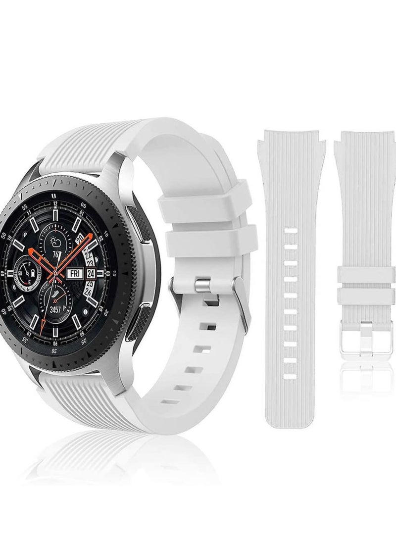 Sport Silicone Band for Samsung  Gear S3 Frontier Classic White - Image 2