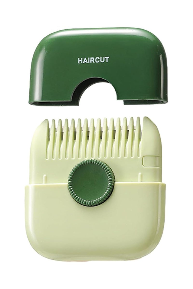 بلان A مشط قص الشعر 2 في 1 – أداة حلاقة وتشذيب مزدوجة الجوانب، صغيرة الحجم ومحمولة للسفر، لتخفيف وتصفيف الشعر للرجال والنساء والأطفال، قابلة للفك والتنظيف، مصنوعة من الفولاذ المقاوم للصدأ (اخضر) - Image 1