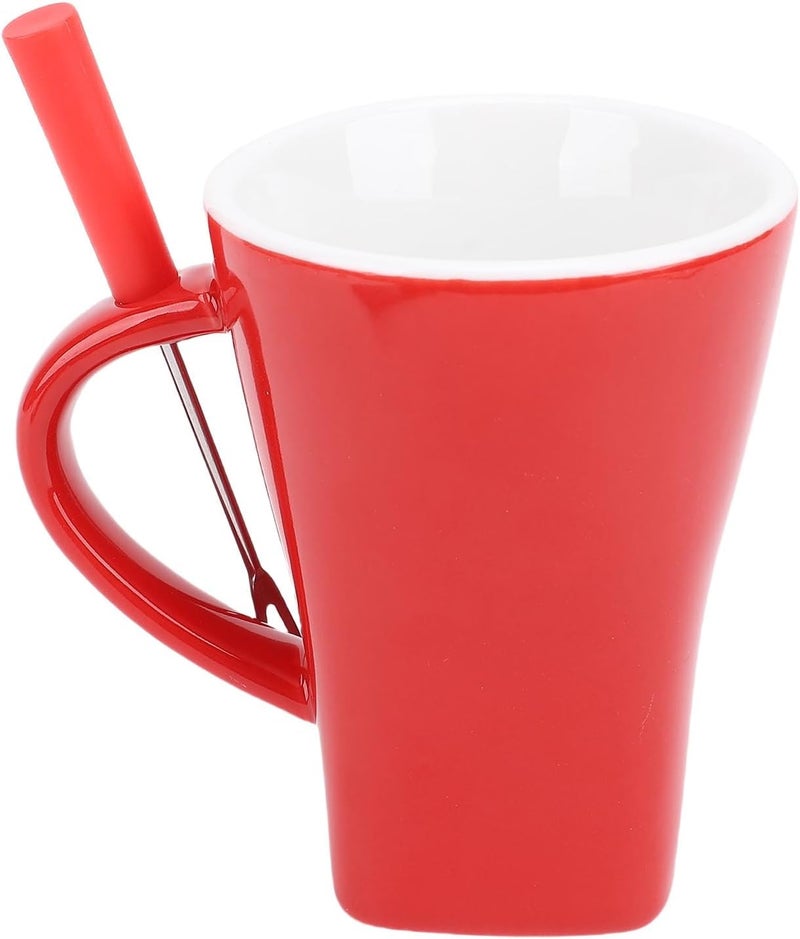 Chocolate Melting Ceramic Fondue Cup with Candle Holder for Elegant Gatherings and Celebrations, Easy to Dishwasher Safe for Chocolate Lovers (Red) - Image 4