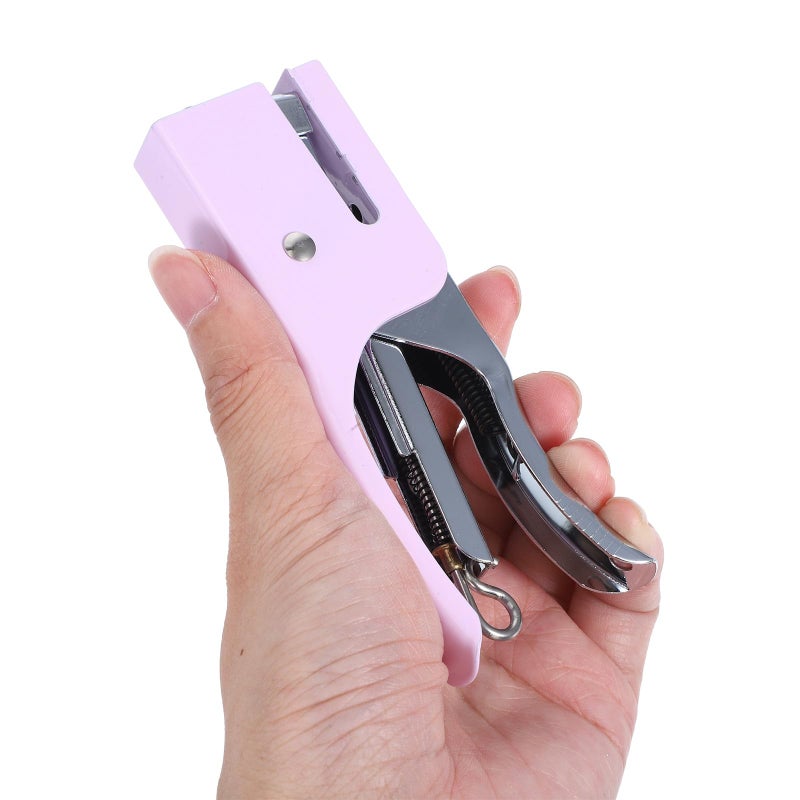 Lavender Metal Heavy Duty Handheld Desktop Stapler for Office School Home Use - Image 4