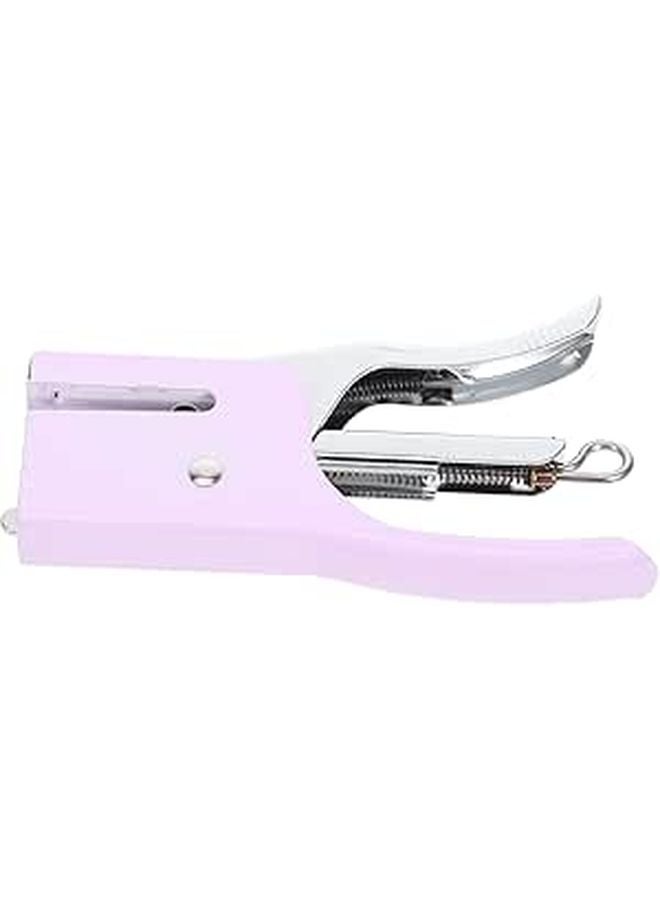 Lavender Metal Heavy Duty Handheld Desktop Stapler for Office School Home Use - Image 1