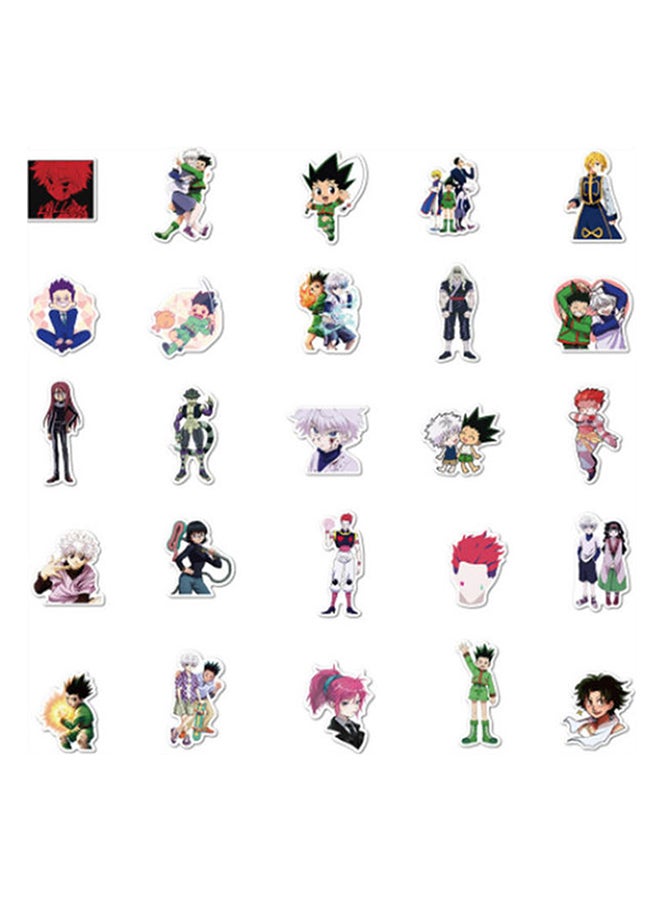 Loquat 50 Pieces Hunter Cartoon Graffiti Stickers 12 x 12 x 1cm - Image 5