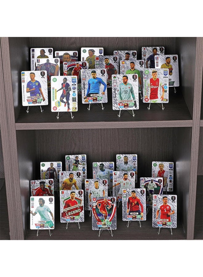 MXN 20 Pcs Acrylic Card Display Stands, Mini Clear Picture Holder Stands, for Displaying Small Artworks Coins Pocket Watches Challenge Medals (2.2inch)  - Image 5