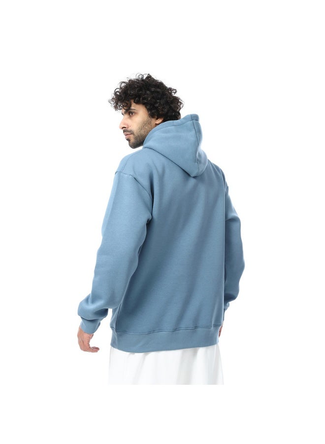 كوب سويت شيرت رجالي بغطاء رأس سادة بأكمام طويلة - Image 3