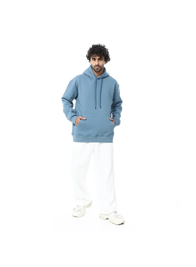 Coup Mens - Plain Hooded Sweatshirt With Long Sleeves