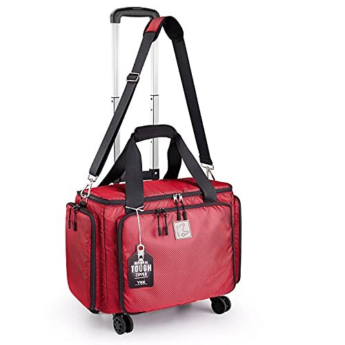 BatlFrist Rolling Sewing Machine Bag with Universal wheels,Sewing Machine Carrying Case with YKK zipers, Compatible most Standard Brother, Singer, Bernina, Sewing Machines.For Women (Red#2) - Image 1