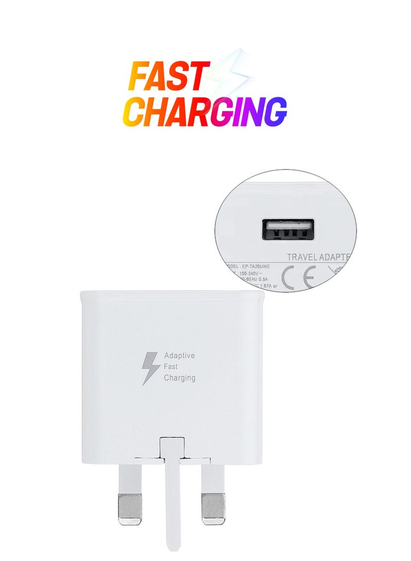 اتش واي شاحن سريع متكيف لسامسونج جالاكسي أبيض - Image 1