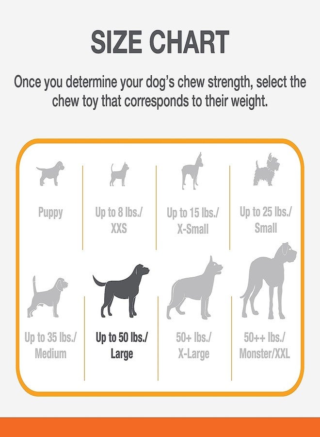 Nylabone Power Chew Dental Dinosaur - Dental Dog Toy for Aggressive Chewers - Large Dog Chew Toys for Teeth Cleaning - Durable Dog Toy for Large Breeds - Chicken Flavor, Large, Up to 50 Ibs. (1 Count) - Image 4