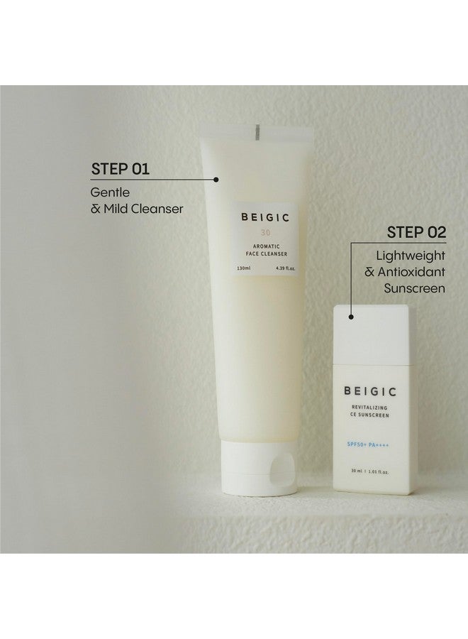 Beigic Aromatic Face Cleanser Korean Face Wash For Women & Men W/Green Coffee Bean Hyaluronic Acids & Micellar Water Hypoallergenic Vegan Facial Cleanser Low Ph Gentle Cleanser (4.39 Fl Oz) - Image 5