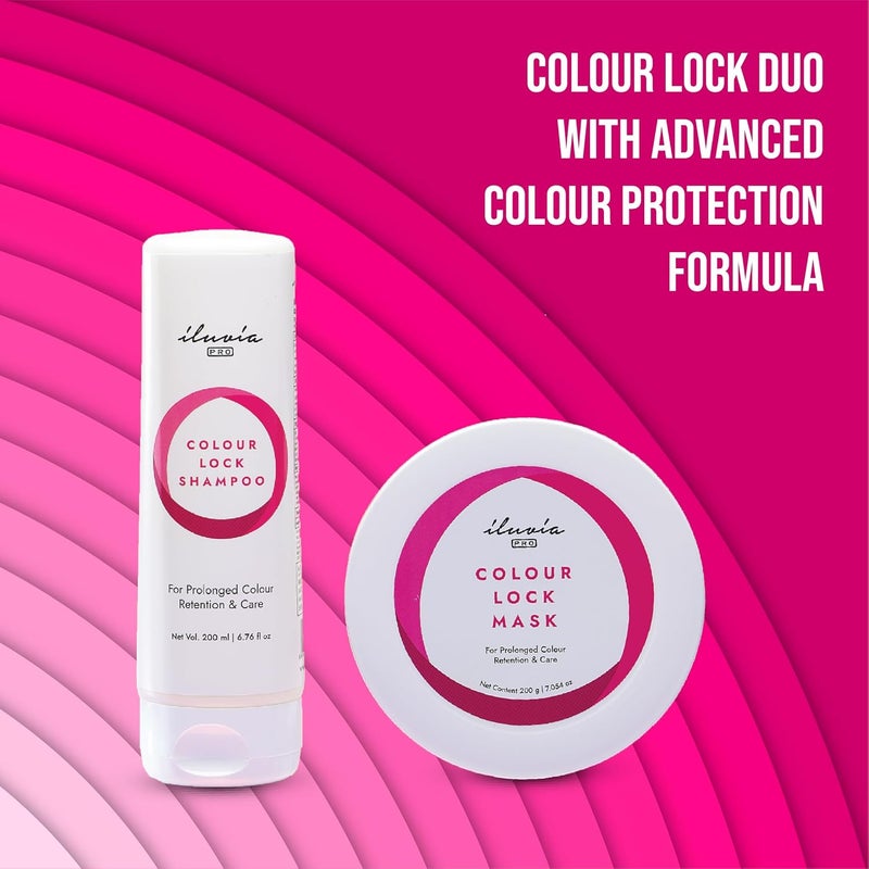 iluvia Colour Lock Combo for Colour Protection Boost Also Suitable for Colour Treated Hair 200mL Sulfate Free Phthalate Free Paraben Free - Image 4